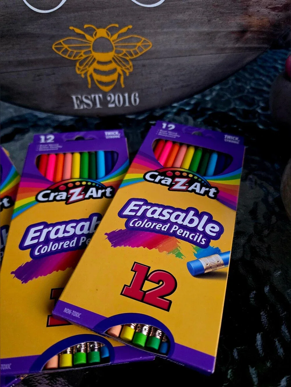 3 Cra-Z-Art Erasable Colored Pencils